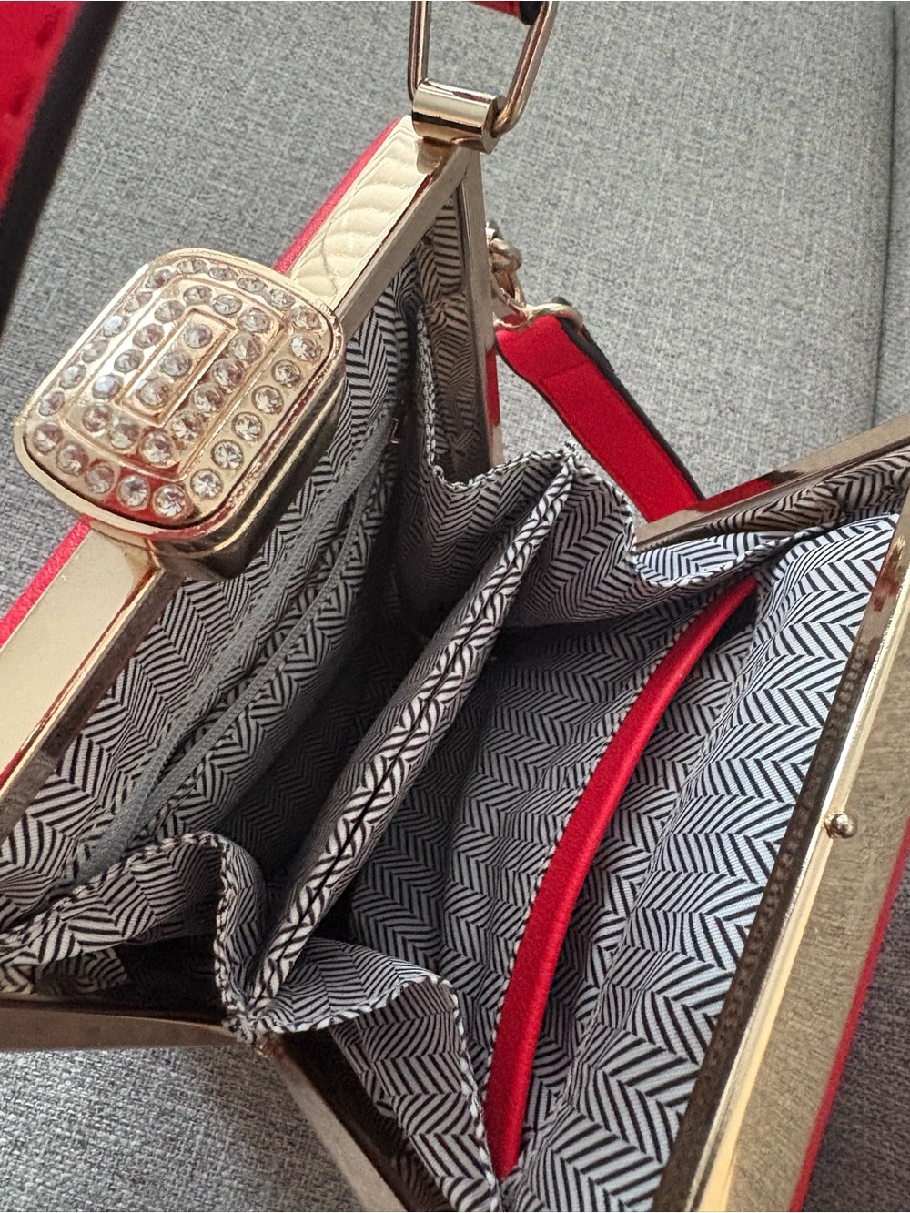 Michael Kors Red Leather Crossbody Bag - Picture 5 of 7